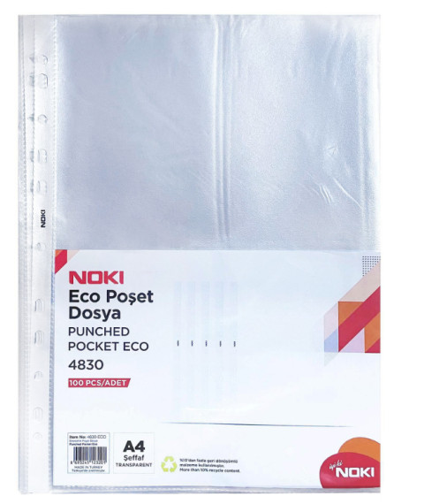 Folii de protecție A4 mate NOKI ECO, 35 mk, 100 folii/set